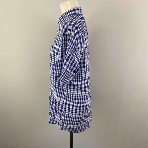 NWT 1901 Blue & White Slim Fit Check Short Sleeve - Picture 6 of 11